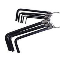 Treasure Work Black Chromium Plating O Ring Combination Hexagonal Wrench 8 Sets / 1 Set