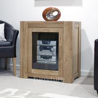 Trend Oak Glazed Hi-Fi Unit