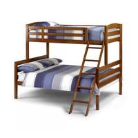 Triple Sleeper Bunk Bed in Cherry Finished Hardwood