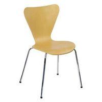 TRI CHAIR IN BEECH AND CHROME - -