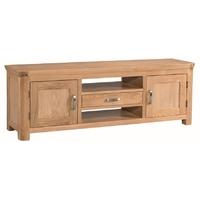 treviso oak tv unit wide