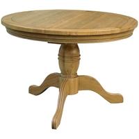 Treville Oak Dining Table with Pedestal Base - Round Extending