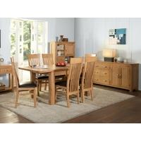 treviso oak extending dining set