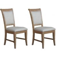 Treville Oak Dining Chair - Upholstered (Pair)