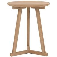 Tripod Oak Small Side Table