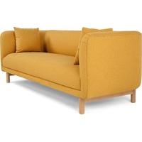 tribeca 3 seater sofa yolk yellow