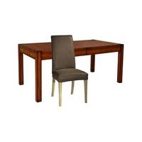 Trafalgar Extending Dining Table & Ely Leather Chairs - Table & 8 Chairs