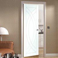 Treviso White Primed Oak Flush Door