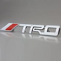 trd chrome racing emblem car trunk badge 3d metal sticker decal