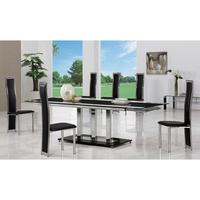 Tripod Black Extending Glass Dining Table And 8 G650 Chairs