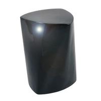 trianus side lamp table in black fiberglass