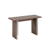 Travis Oak Effect Melamine Console Table With Steel Decor