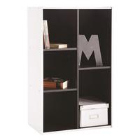 Trinity Bookcase Or Shelving Unit In White And Black