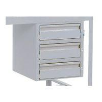 TRIPLE DRAWER LIGHT GREY - -