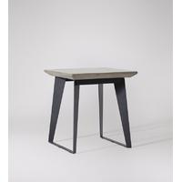 Tribeca side table in Concrete & Black steel