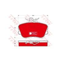 TRW GDB1094DTE Brake Pad Set, Disc Brake