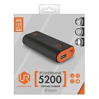 trust urban 5200 mah cinco power bank blackorange