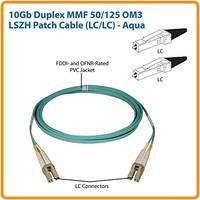 tripp lite 10gb duplex multimode 50125 om3 lszh fiber patch cable lclc ...