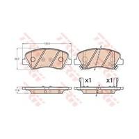 TRW GDB3548 Brake Pad Set, disc brake