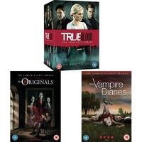 True Blood Seasons 1-7, The Originals Season 1 and The Vampire Diaries Season 1 DVD Bundle
