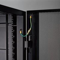 tripp lite 42u co location server rack enclosure cabinet with 2 separa ...