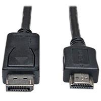 Tripp Lite DP - HDMI, m-m, 7.62m - video cable adapters (m-m, 7.62m, DisplayPort, HDMI, Male, Male, Nickel/Gold, Black, Metallic)