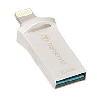 Transcend 64GB JetDrive Go 500 Flash Drive for iOS - Silver