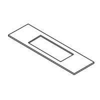 Trend Wp-Lock/T/317 Lock Template 14X132MM Faceplate