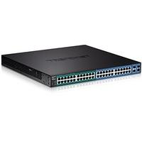 TrendNET 48-Port Gigabit PoE+Managed Layer 2 Switch with 4, TL2-PG484 (Layer 2 Switch with 4 shared SFP slots)