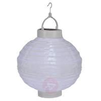 Trendy LED solar lantern Jumor in white, Ø 30 cm