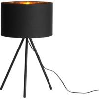 Tris Table Lamp, Matt Black and Copper