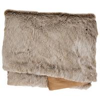 truffle faux fur throw polyesteracrylic