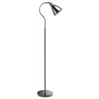 Traditionally Designed Black Chrome Adjustable Floor Lamp