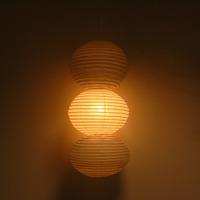 triple globe paper lampshade