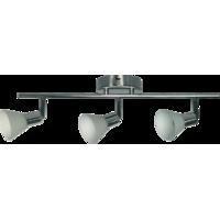 triple led warm white spotlight brushed s6756