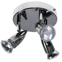 triple mini plate 50w spotlight chrome s6834