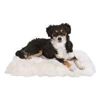 Trixie Sheepskin Dog Cushion - White - 45 x 45 cm (L x W)