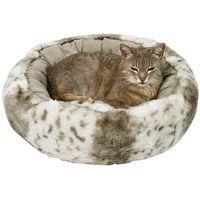 trixie plush cat bed leika beige diameter 50cm