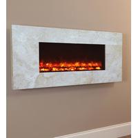 Travertine Electriflame Wall Mounted Electric Fire, From Celsi