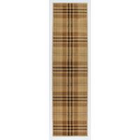 Traditional Beige Tartan Rug - Glen Kilry 60x230