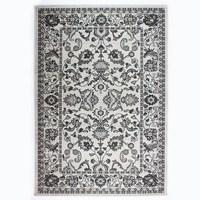 Traditional Silver Grey Damask Rug - Decks 160x230