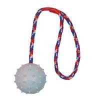 Trixie Rubber Ball with Throwing Handle - 3 Pack