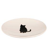 trixie ceramic dish with cat design 18 x 15 cm l x w