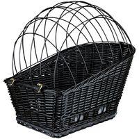 trixie rear mounted bicycle basket black 49 x 35 x 55 cm l x w x h