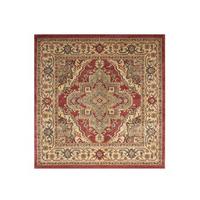 Traditional Red Beige Persian Style High Quality Large Square Rugs - Zielger 160cmx160cm (5\'3\