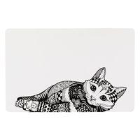 trixie zentangle cat placemat 44 x 28 cm l x w