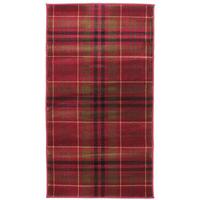 traditional red tartan rug glen kilry 120x170