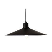 tribeca pendant light uk fitting metal black outside white inside