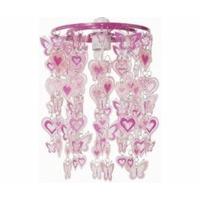 trident hearts and butterflieds non electric pendant shade