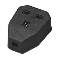 Trailing sockets 1 Gang Trailing Socket Black - E56003